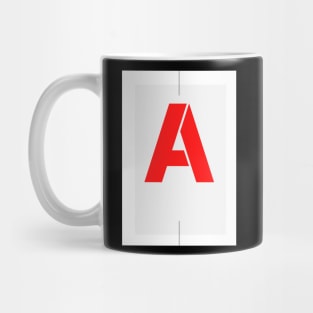 Letter A alphabet Mug